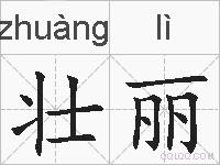 壮丽的拼音