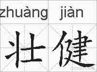 壮健的拼音