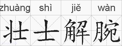 壮士解腕的拼音