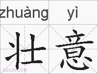 壮意的拼音