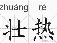 壮热的拼音