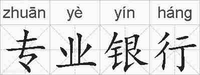 专业银行的拼音