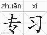 专习的拼音