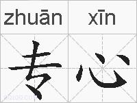 专心的拼音