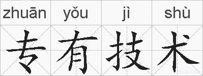 专有技术的拼音