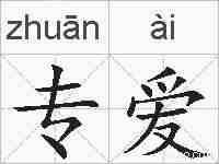 专爱的拼音