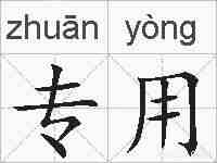专用的拼音