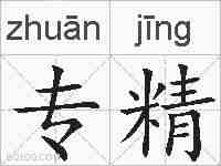 专精的拼音