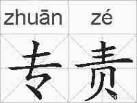 专责的拼音