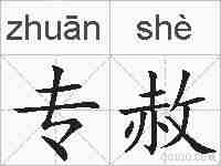 专赦的拼音