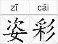 姿彩的拼音