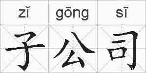 子公司的拼音