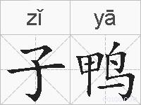 子鸭的拼音