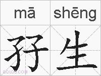 孖生的拼音
