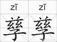 孳孳的拼音