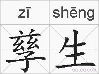 孳生的拼音