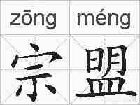 宗盟的拼音