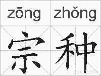 宗种的拼音